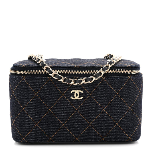 Quilted Handbag - Blue