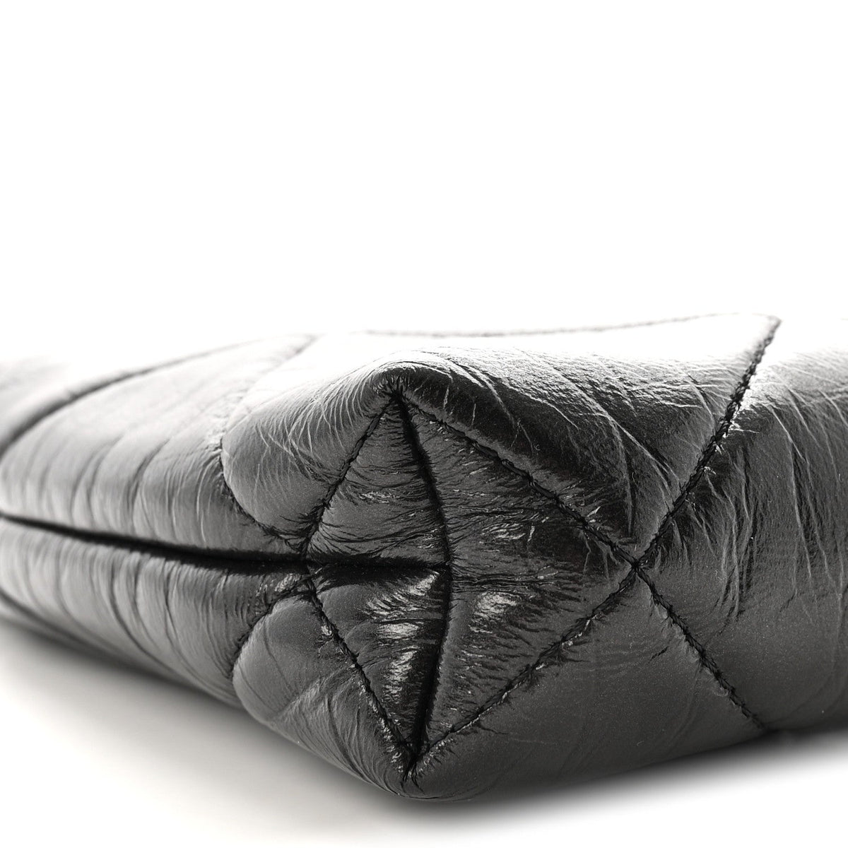 Quilted Lambskin Clutch Bag - Black
