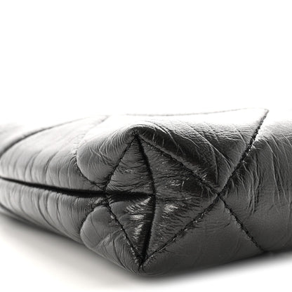 Quilted Lambskin Clutch Bag - Black