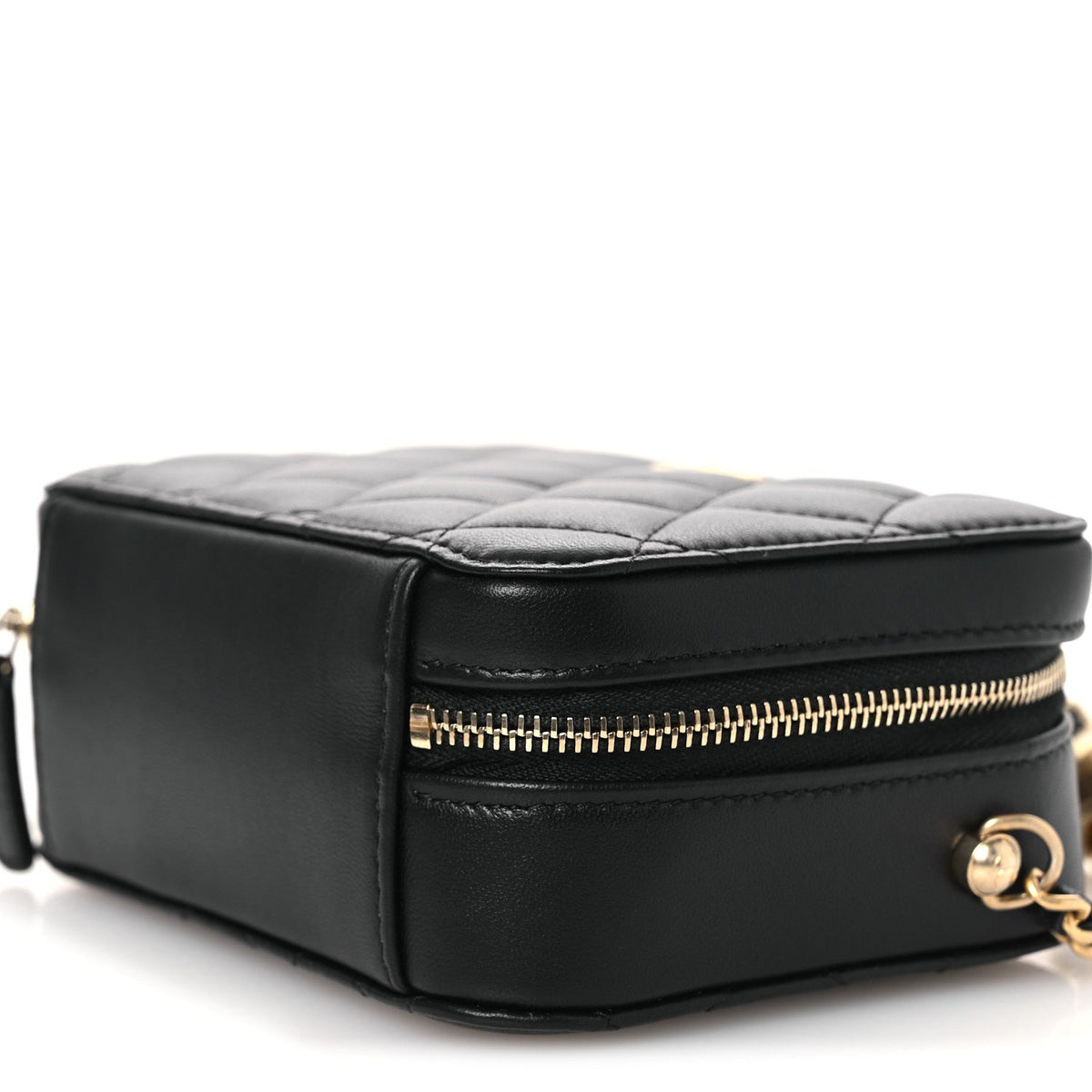 Quilted Lambskin Handbag - Black