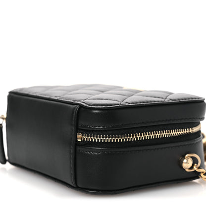 Quilted Lambskin Handbag - Black