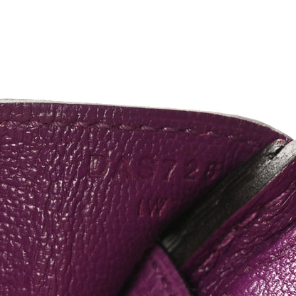 Togo Horseshoe Birkin 25 Rose Pourpre Ca Handbag