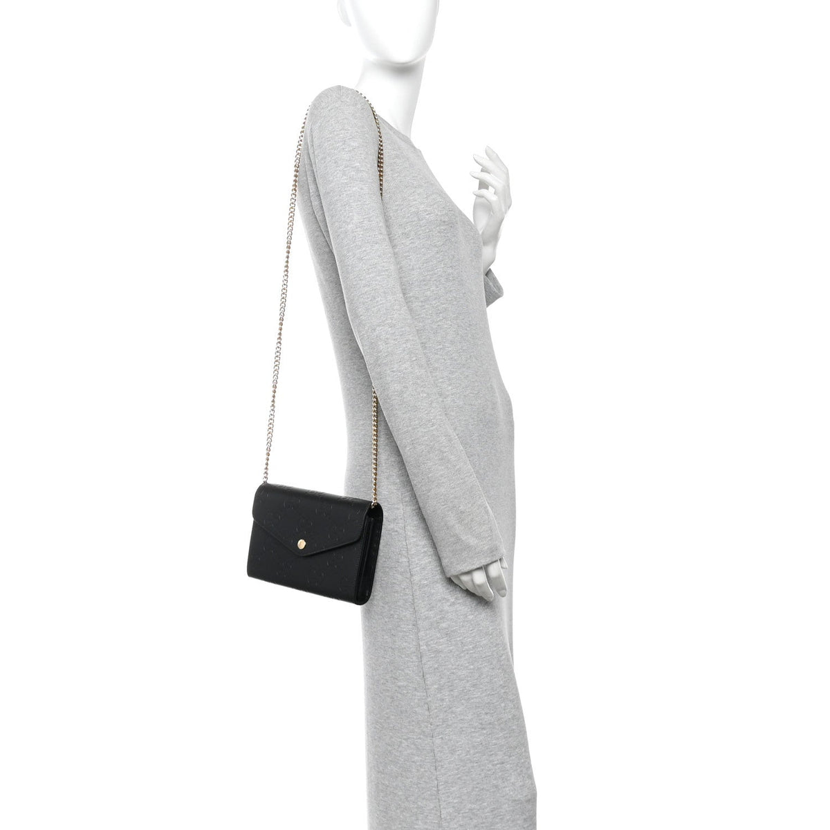 Calfskin Wallet Bag - Black