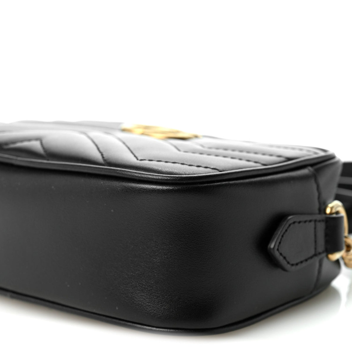 Mini Calfskin Shoulder Bag - Black