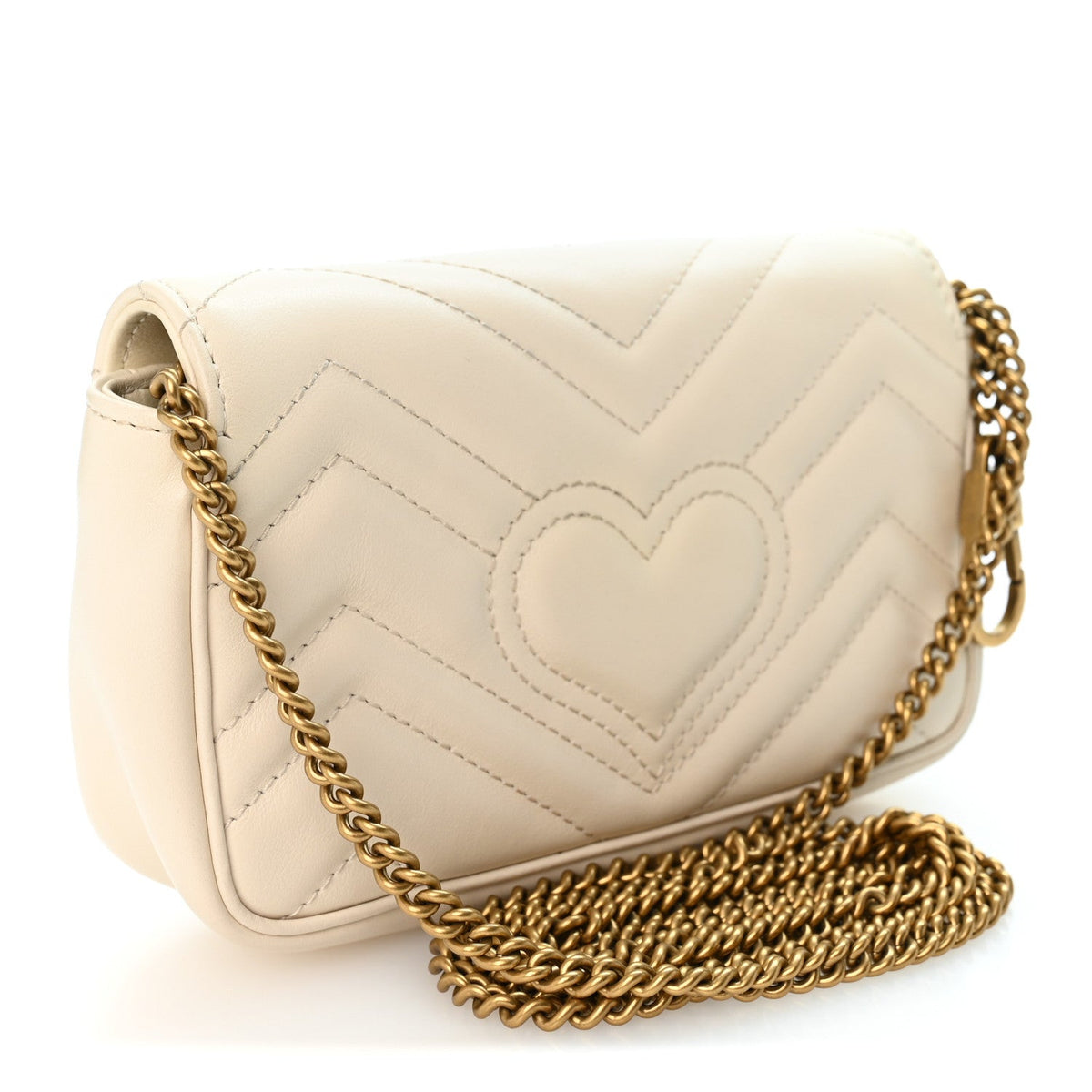 Mini Calfskin Shoulder Bag - White
