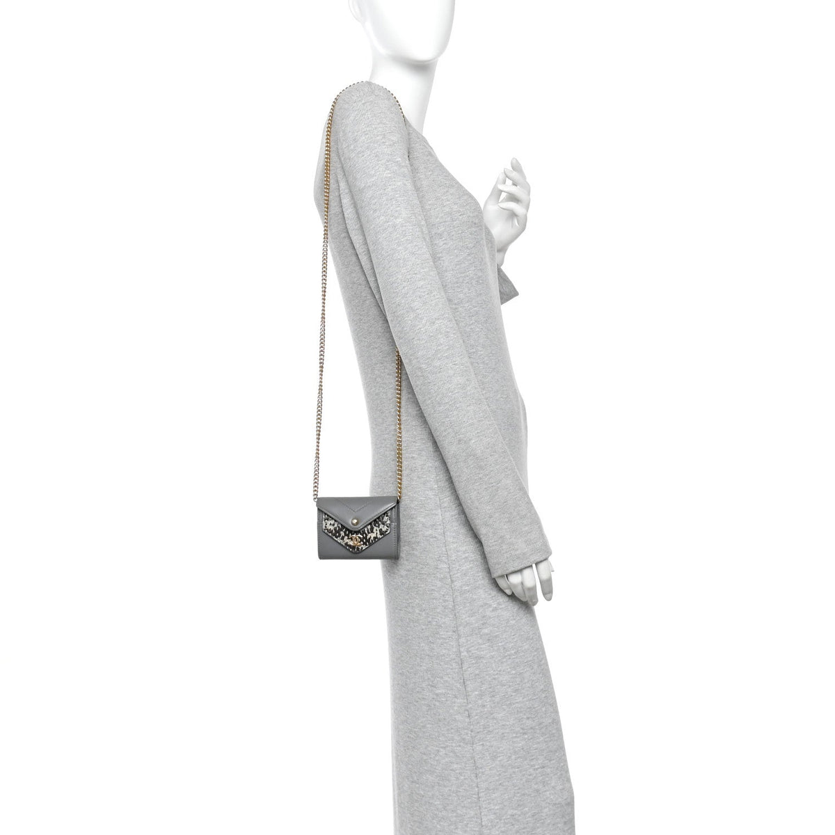 Calfskin Handbag - Grey