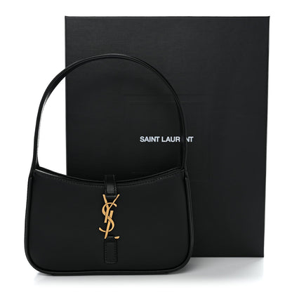 Mini Calfskin Hobo Bag - Black