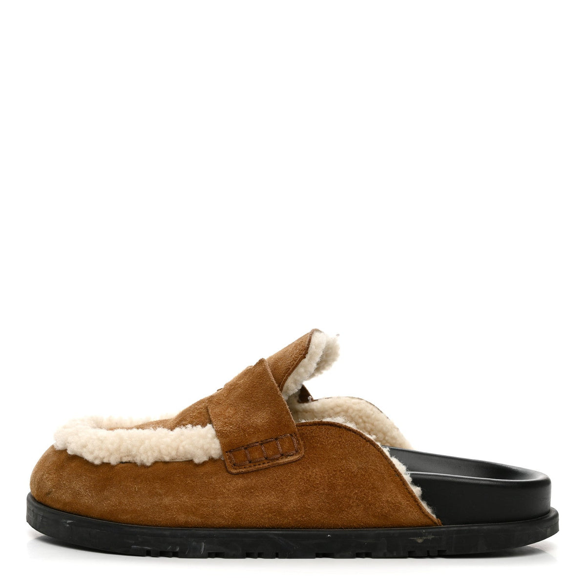 Suede Goatskin Shearling Go Mules Brun Frume Ecru