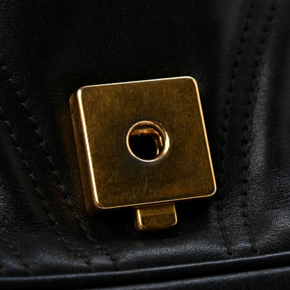Small Calfskin Shoulder Bag - Black