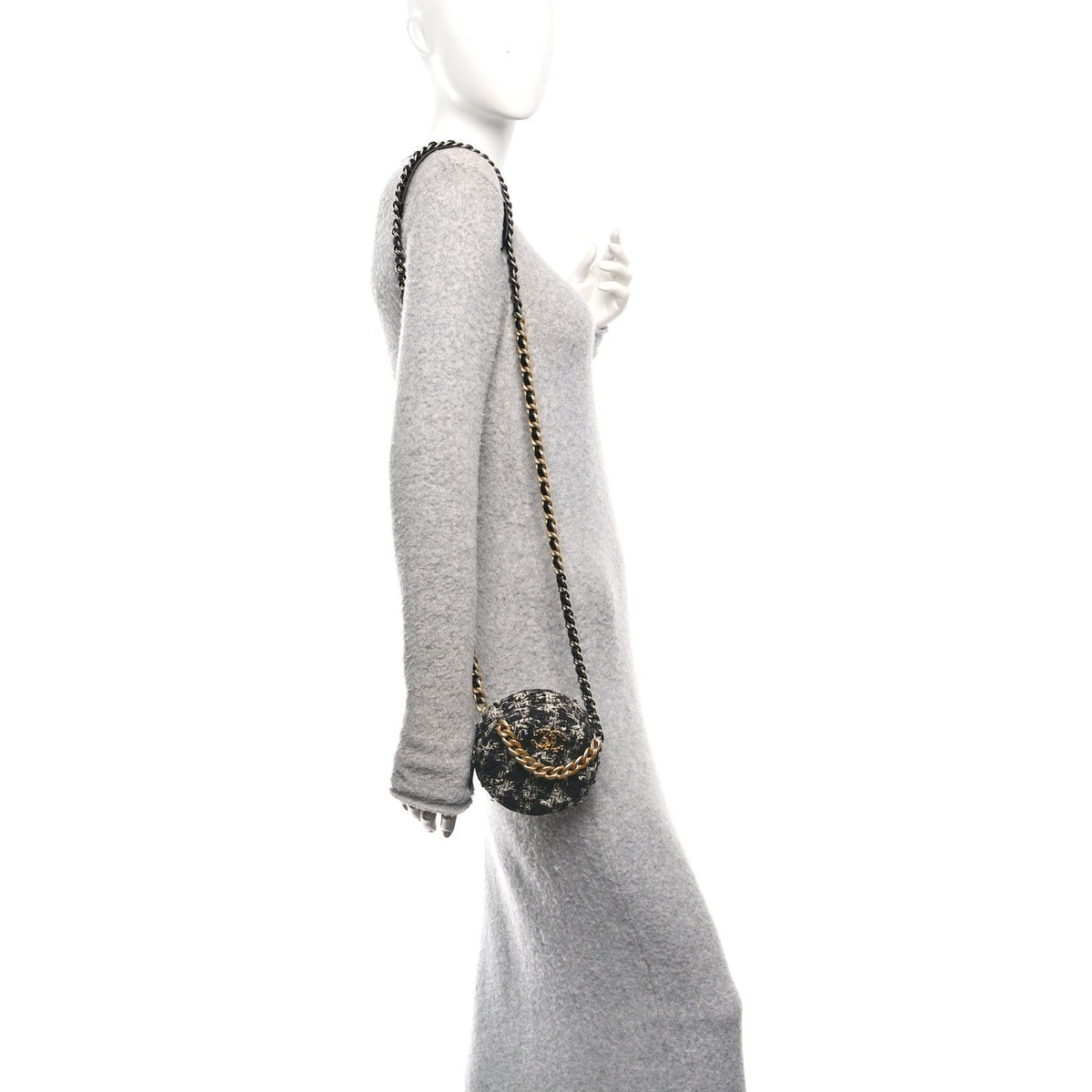 Quilted Clutch Bag - Black