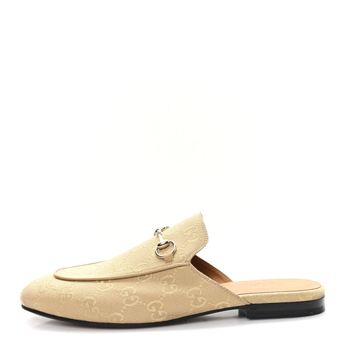 Canvas GG Monogram Princetown Slippers Egypt Salt