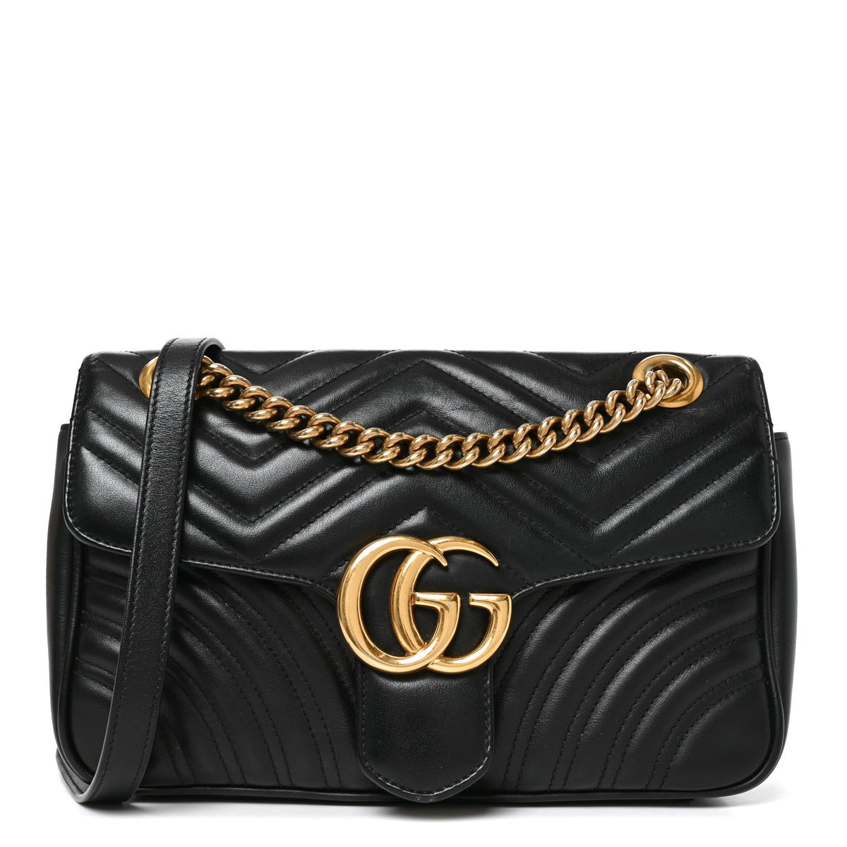 Small Calfskin Shoulder Bag - Black