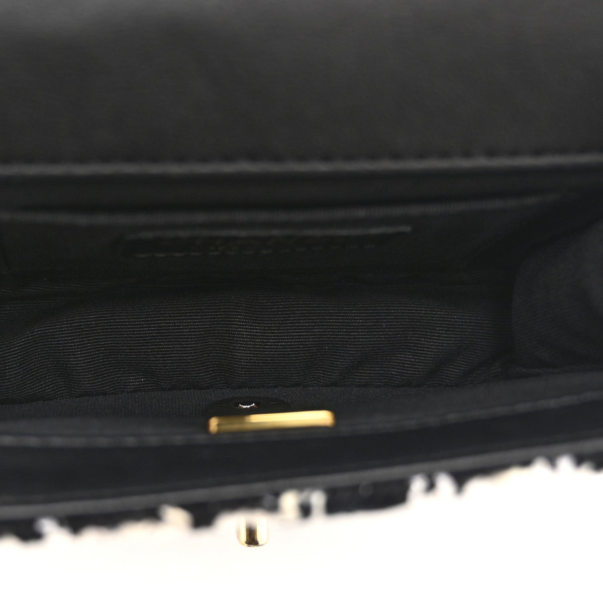 Mini Calfskin Flap Shoulder Bag - Grey