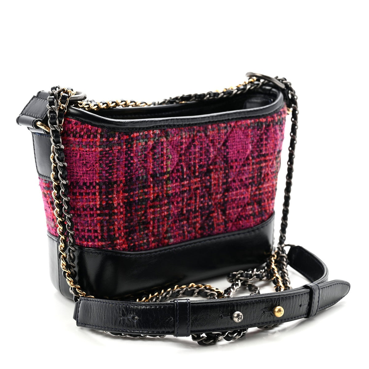 Small Calfskin Hobo Bag - Dark Navy