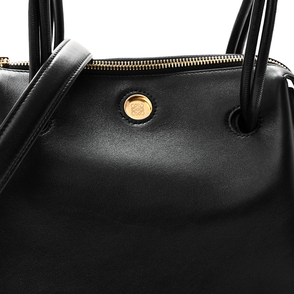 Small Calfskin Handbag - Black