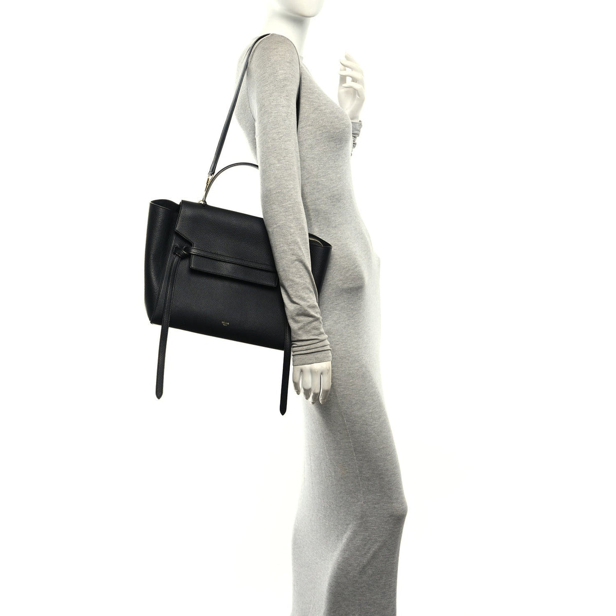 Mini Calfskin Belt Bag - Black