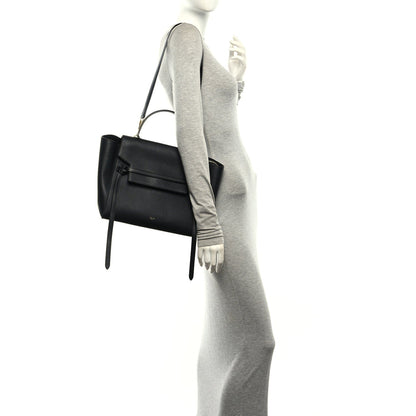Mini Calfskin Belt Bag - Black