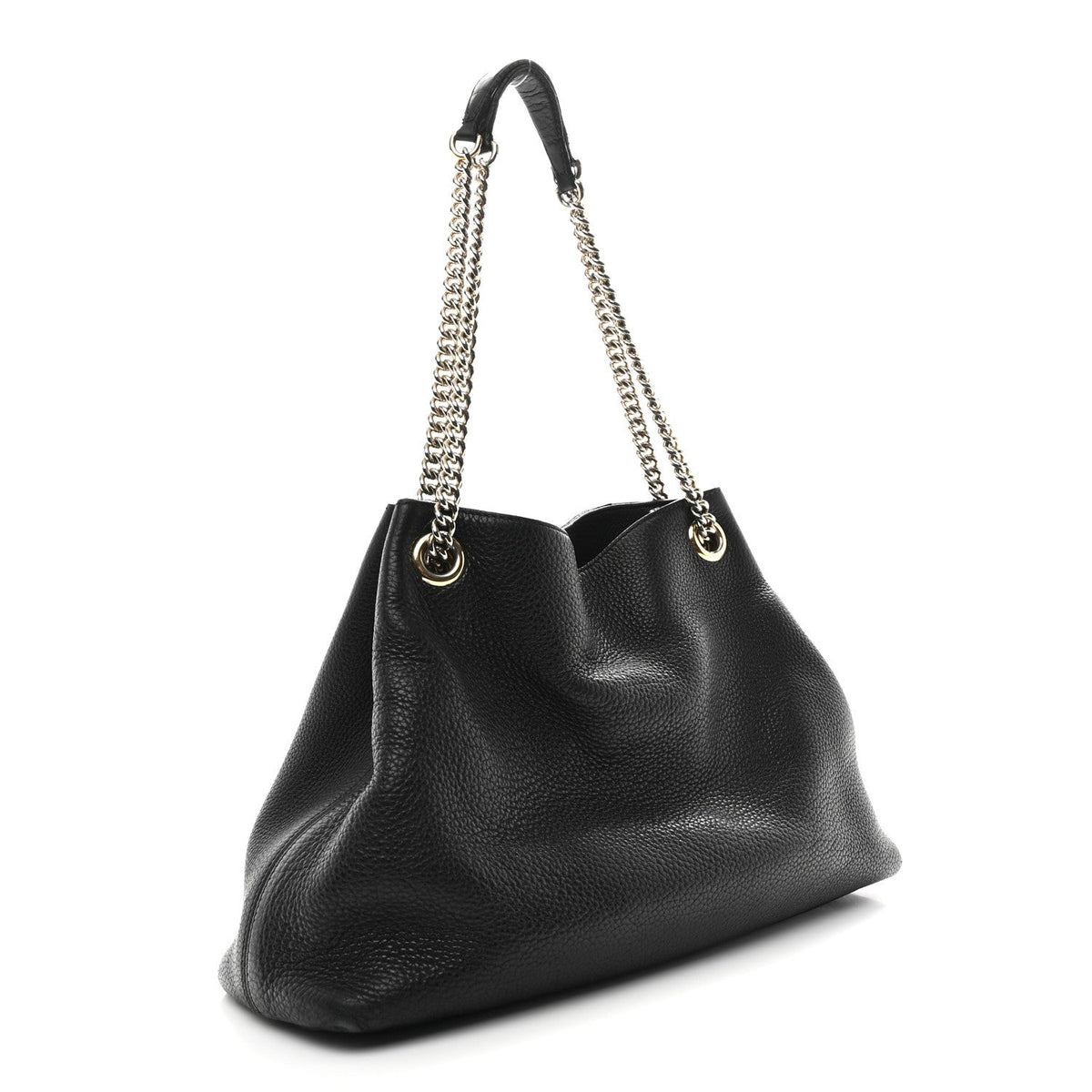 Medium Calfskin Shoulder Bag - Black