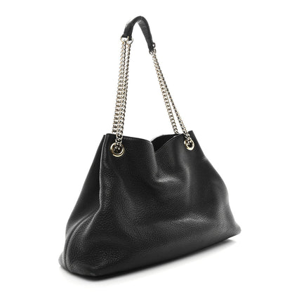 Medium Calfskin Shoulder Bag - Black