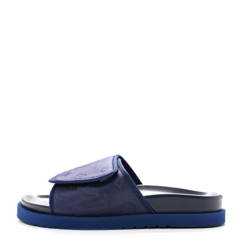 Monogram Miami Mules 8.5 Navy Blue