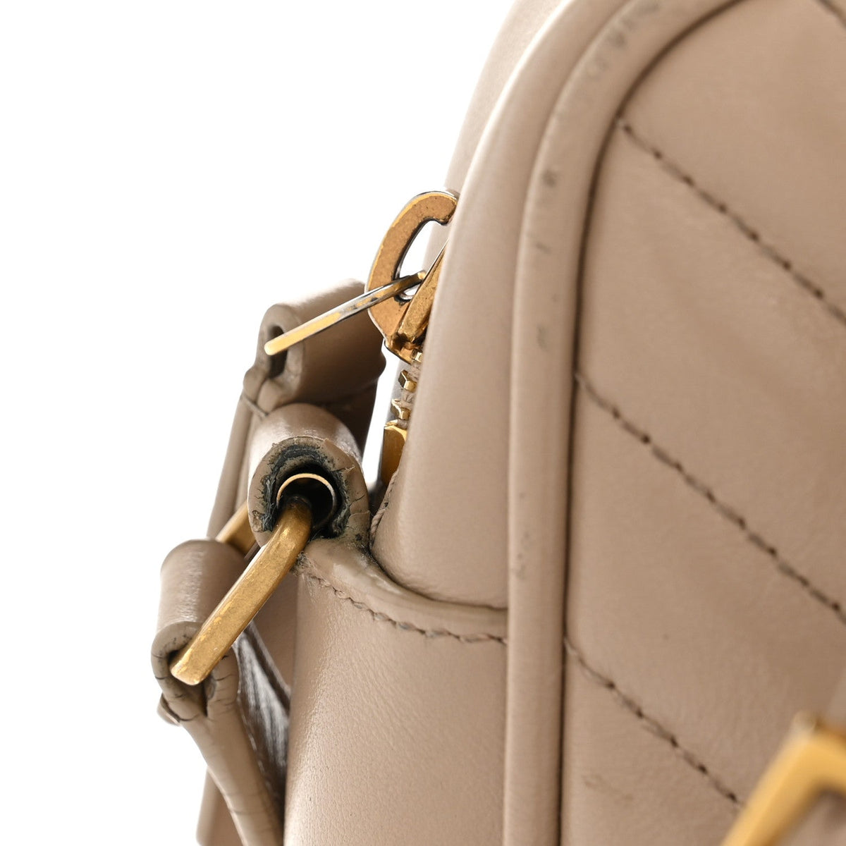 Calfskin Crossbody Bag - Beige