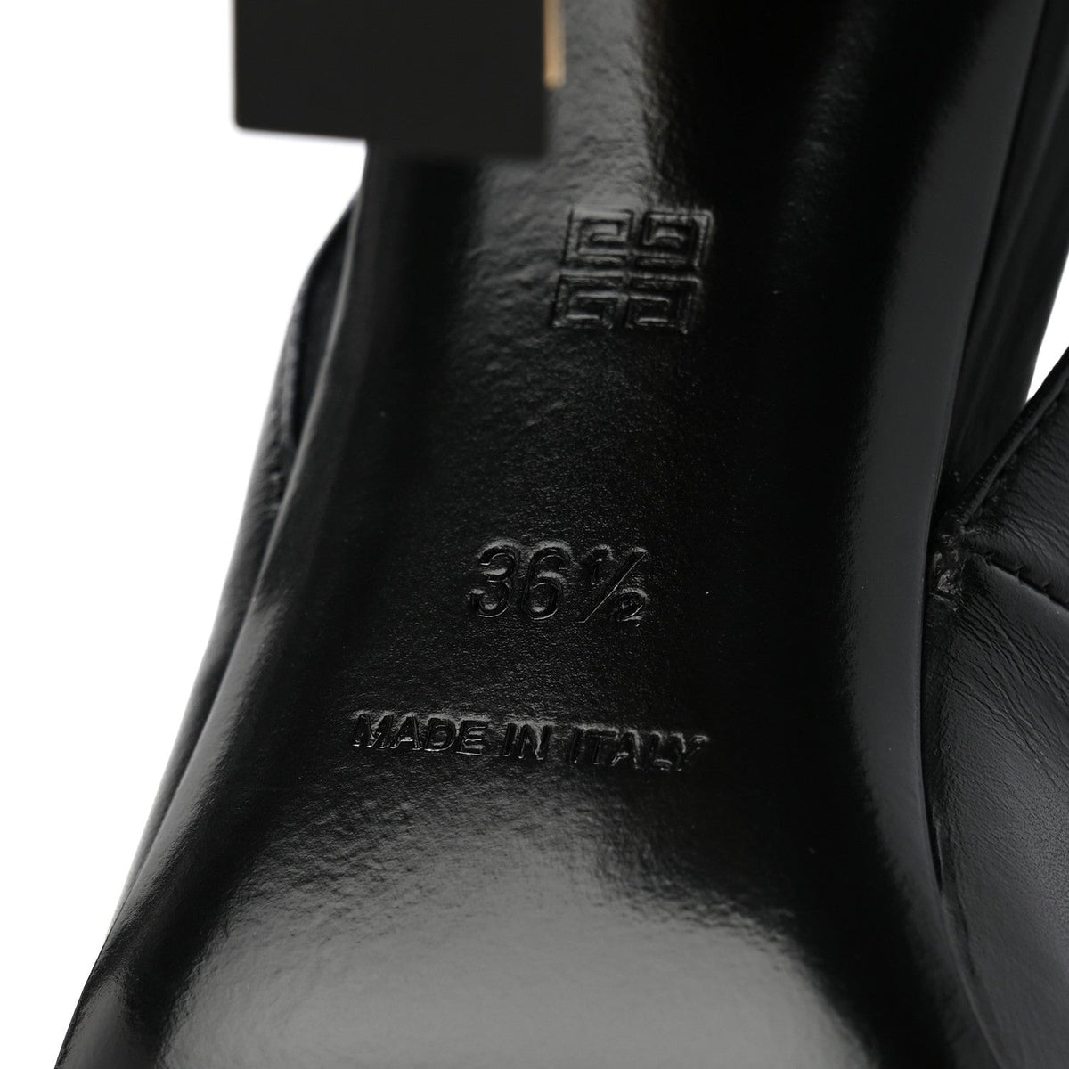 Givenchy Calfskin Women's Beauw Slingback Pumps 36.5 Black