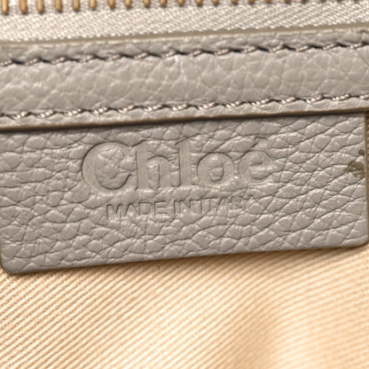 Small Calfskin Satchel Bag - Grey