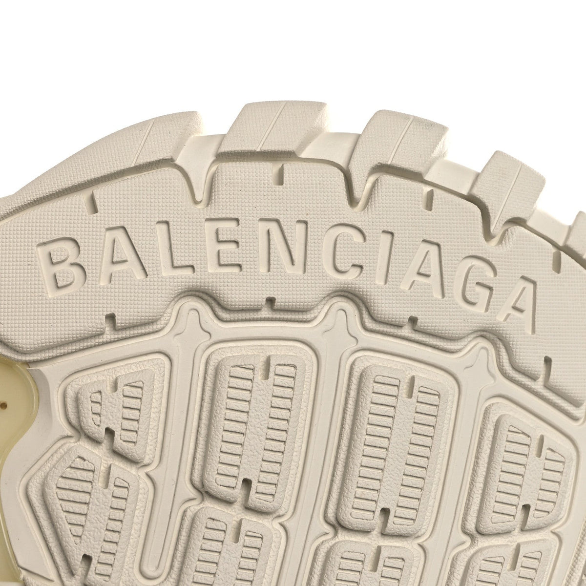 Balenciaga Mesh Nylon Faux Fur Women's Track Hike Sneakers 37 White