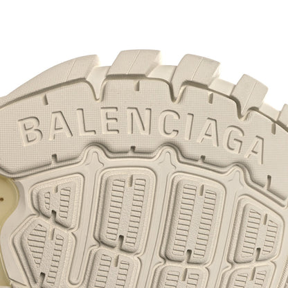 Balenciaga Mesh Nylon Faux Fur Women's Track Hike Sneakers 37 White
