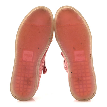 Fendi Corda FF Canvas Women's Promenade Low Top Sneakers 36.5 Pink