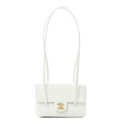 Mini Caviar Shoulder Bag - Light Blue