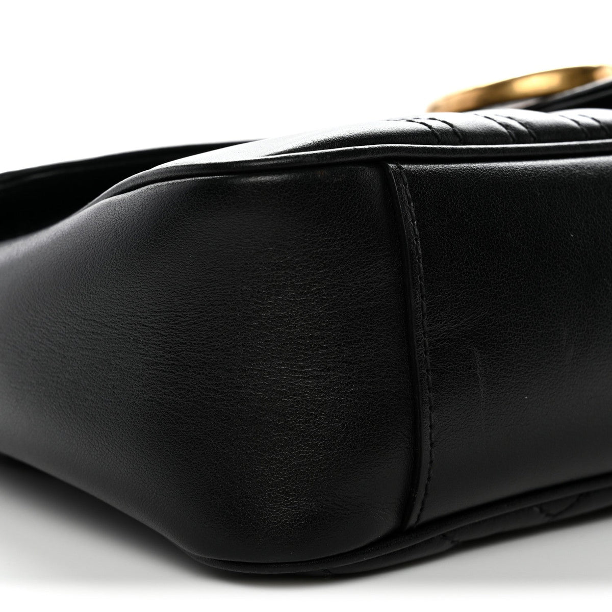 Small Calfskin Shoulder Bag - Black