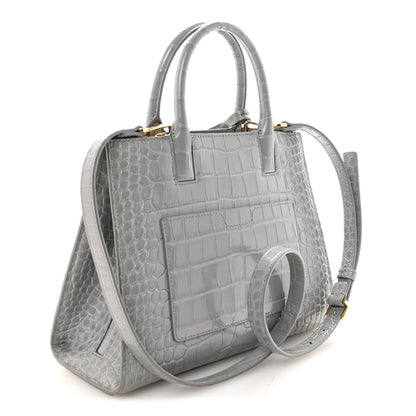 Mini Calfskin Tote Bag - Grey