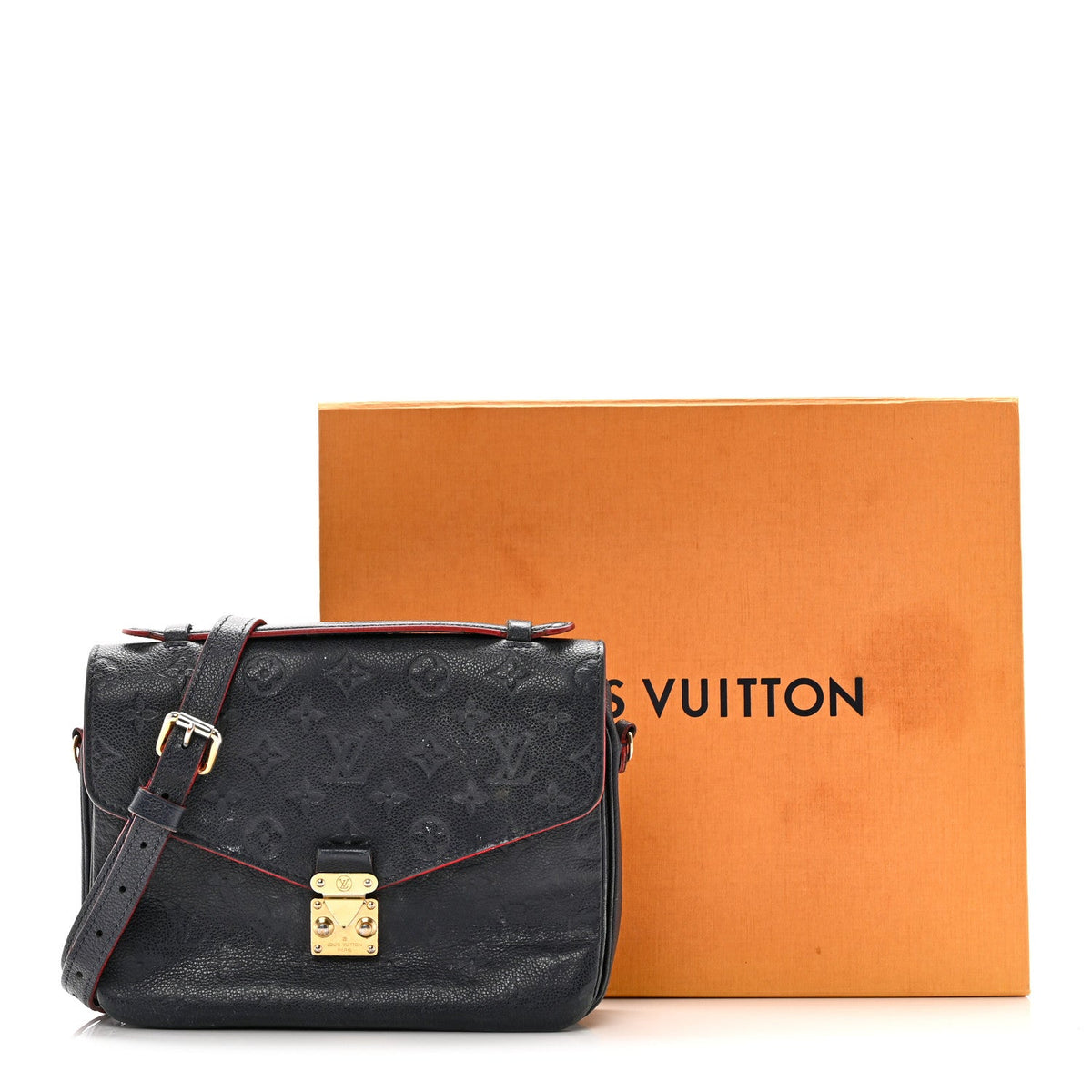 Empreinte Pochette Metis Marine Rouge Handbag