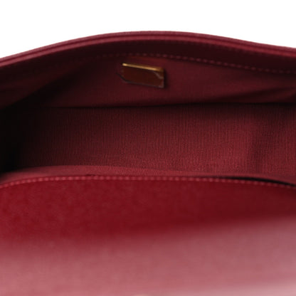 Small Quilted Caviar Flap Shoulder Bag