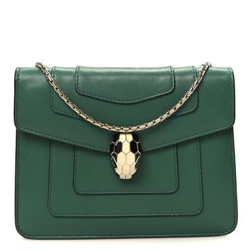 Small Calfskin Crossbody Bag - Green