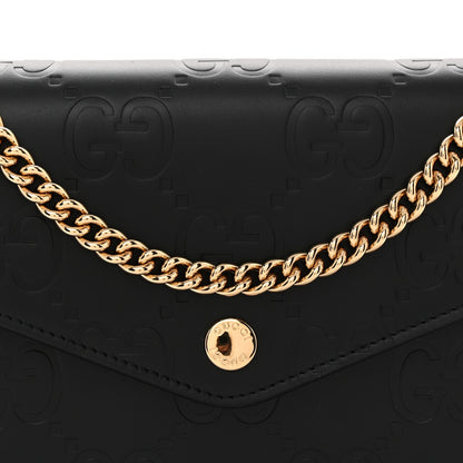 Calfskin Wallet Bag - Black