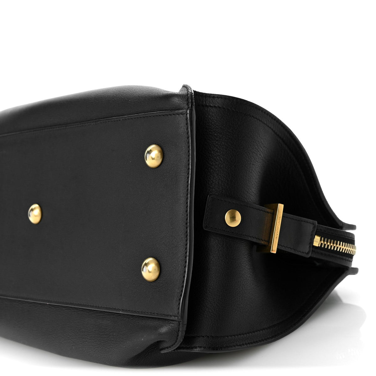 Small Calfskin Handbag - Black