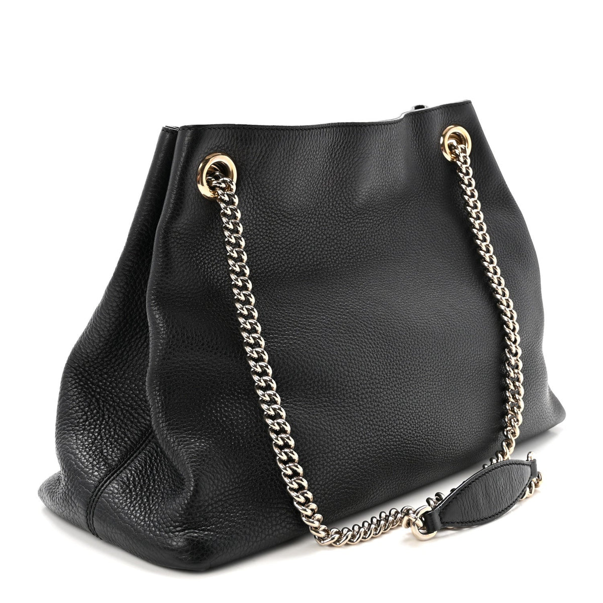 Medium Calfskin Shoulder Bag - Black
