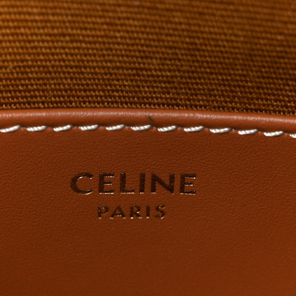 Mini Calfskin Canvas Handbag - Tan