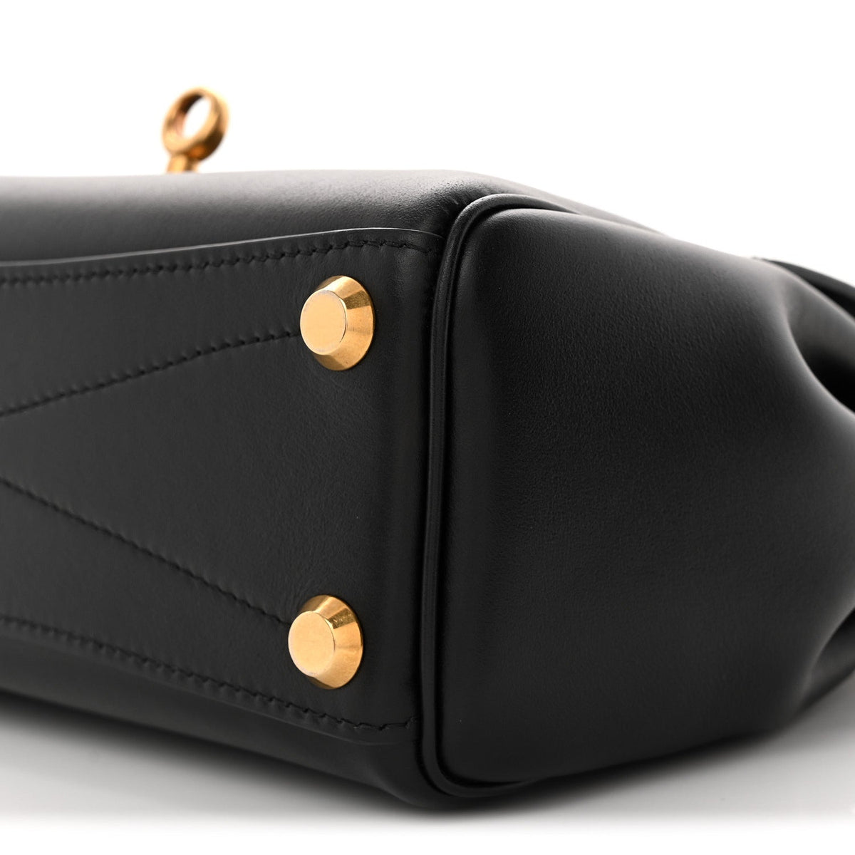 Mini Calfskin Handbag - Black