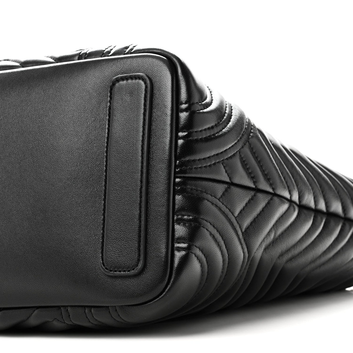 Medium Lambskin Tote Bag - Black