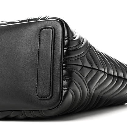 Medium Lambskin Tote Bag - Black