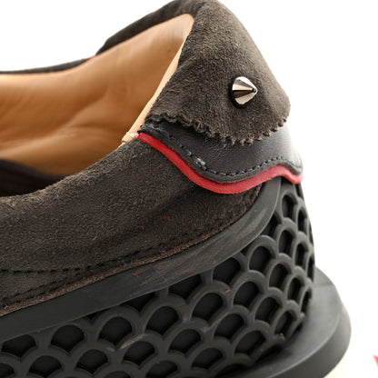 Christian Louboutin Suede Calfskin Men's Loubishark Sneakers 42.5 Ombre