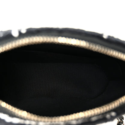 Mini Quilted Clutch Bag - Black