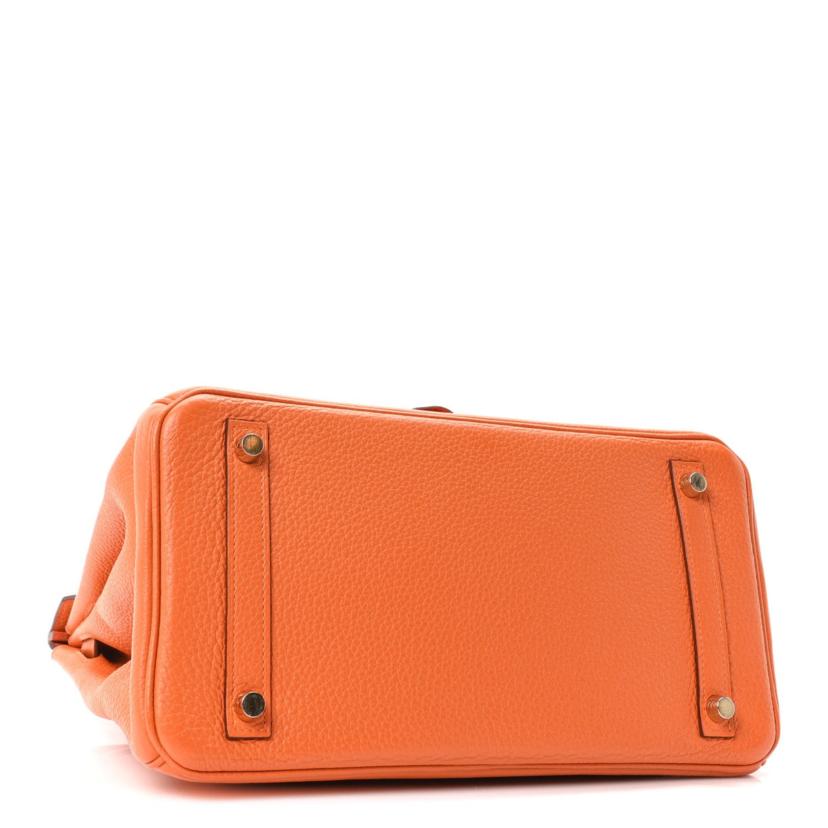 Taurillon Clemence Birkin 30 Orange Handbag