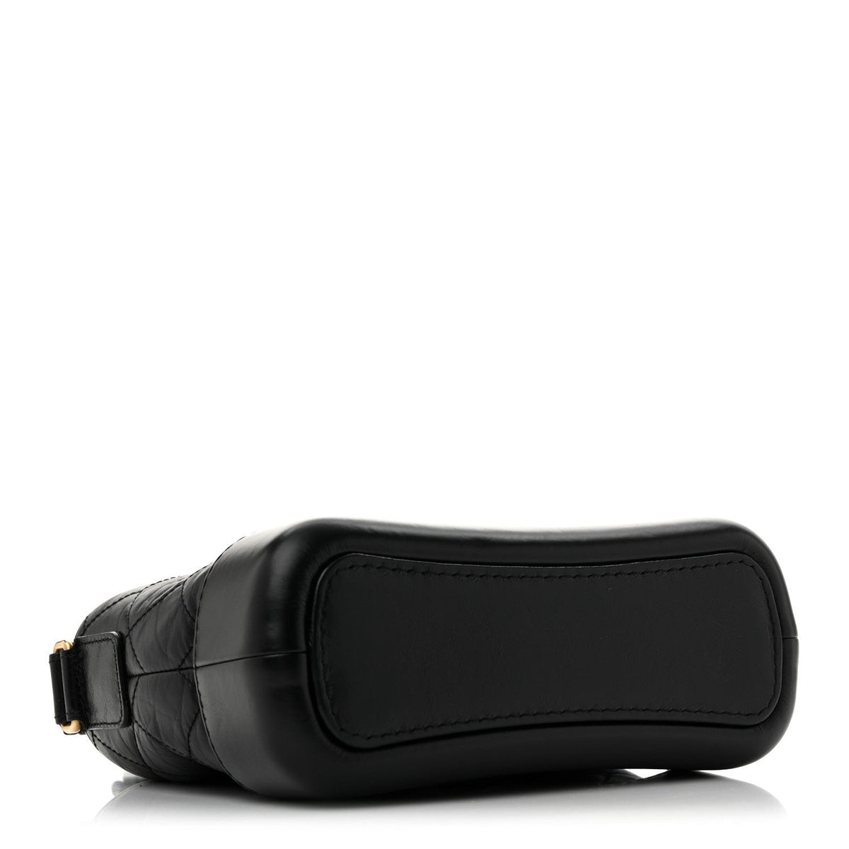 Small Quilted Calfskin Hobo Bag - Black