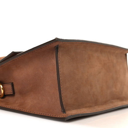 Suede Handbag - Brown