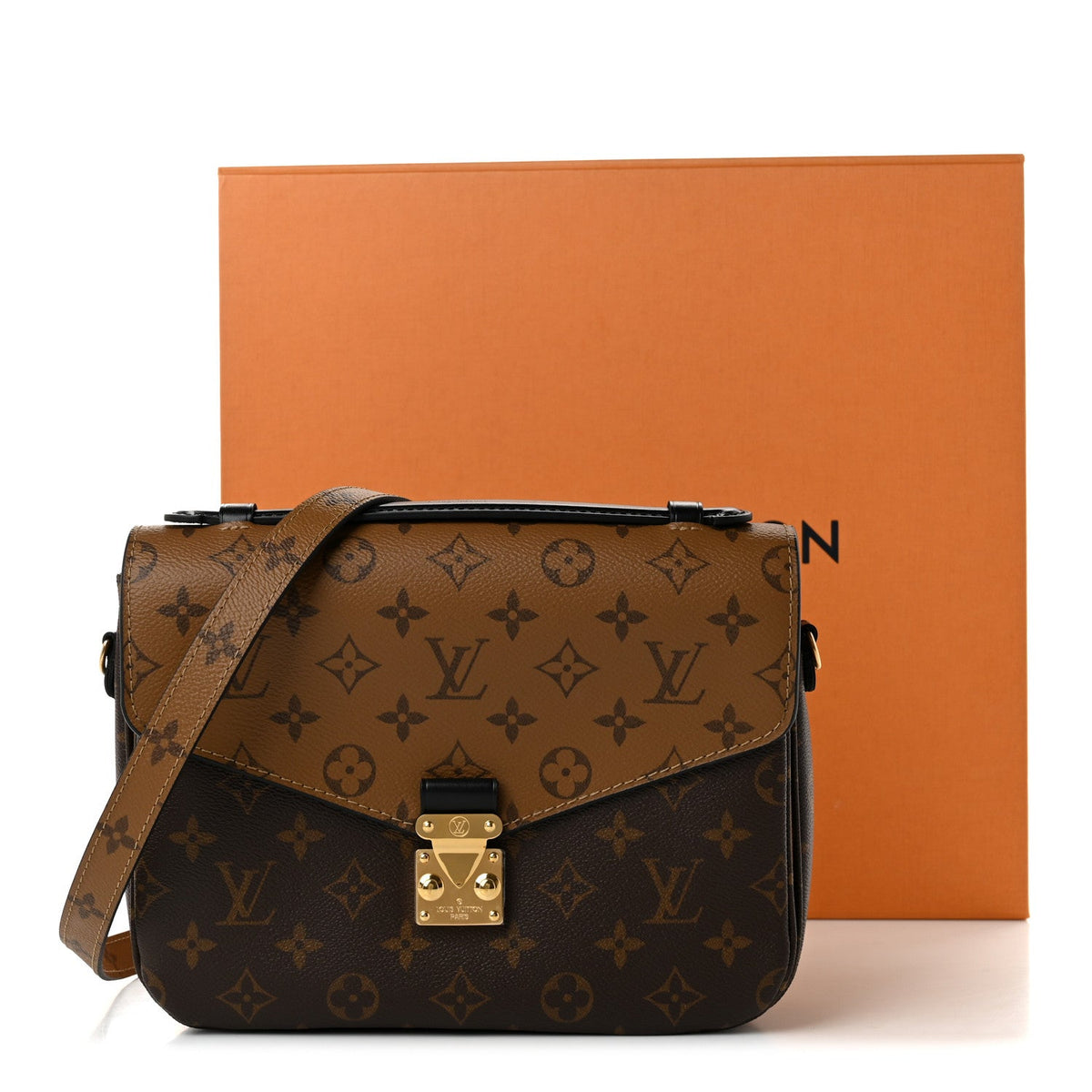 Reverse Monogram Pochette Metis Handbag