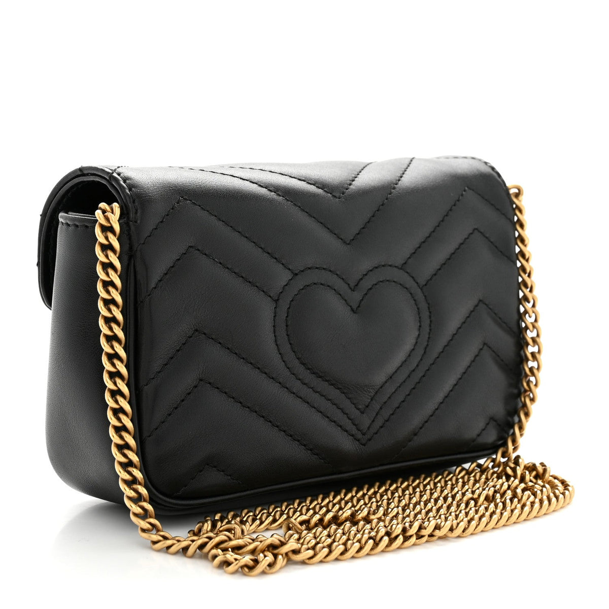 Mini Calfskin Shoulder Bag - Black